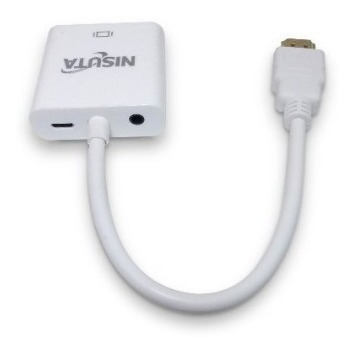 Conversor Hdmi A Pantalla Vga + Audio 3.5m Nisuta Ns-cohdvg4