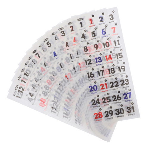 2 Juegos De Pegatinas Para Calendario Diario, Planificador M