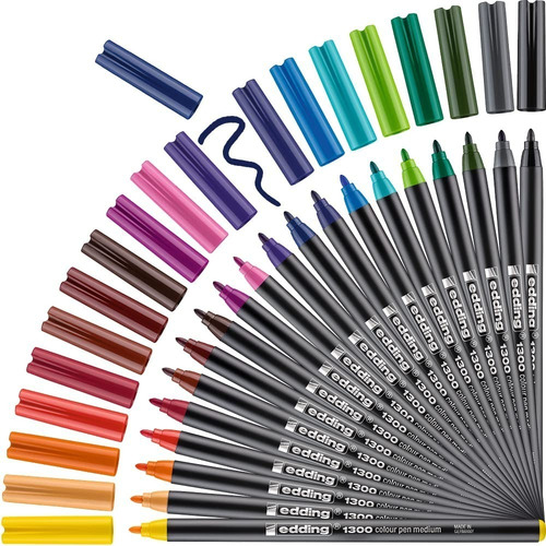 Rotulador Edding E-1300 Punta Pincel Flexible Estuche C/20