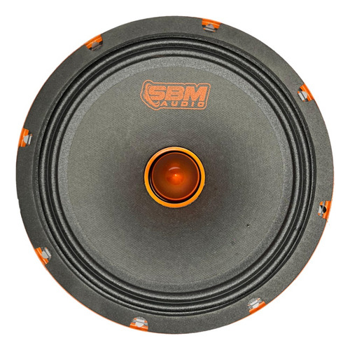 Par de mídia preto Sbm Audio Sbm-Mb8 de 8 polegadas e 250 watts Rms