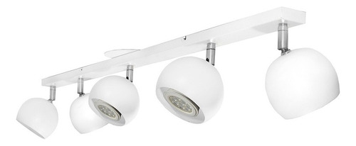 Lampara Aplique Techo Pared Gioluce Tini Gap 5 Luces Bocha Blanco Cromo