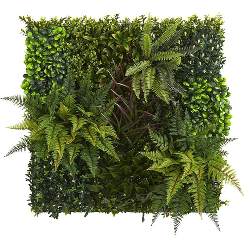 Casi Natural 4254 Pared Viva Artificial, 29  X 29 , Verde