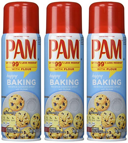 Pam Hornear Cocinar Antiadherente En Aerosol 3pcs