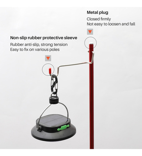 Soporte Para Linterna, Mesa De Camping, Poste Plegable Portá