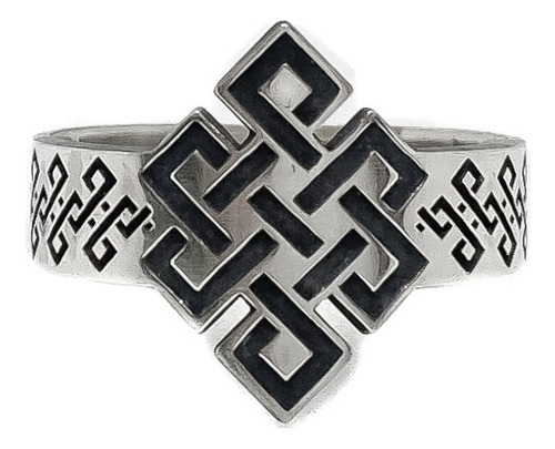 Anillo Nudo Sin Fin Eterno Infinito Celta Plata 925 Plata 925 A - Chico Plata 925