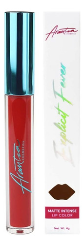 Arantza Cosmetics Labial Larga Duración 100% Matte 4ml Color Tempting Jelly