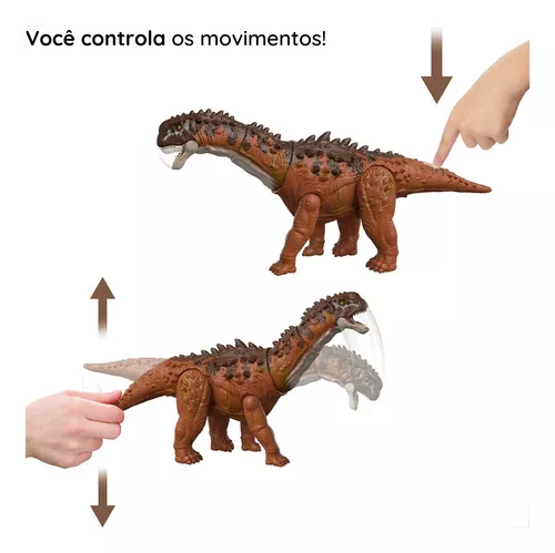 Dinossauro Ampelosaurus Ação Massiva Jurassic World Dominion Mattel HDX50  Pronta Entrega