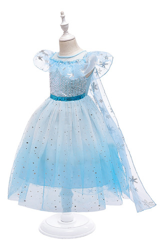 Vestido De Espectáculo Infantil Con Lentejuelas Y Capa Hinch