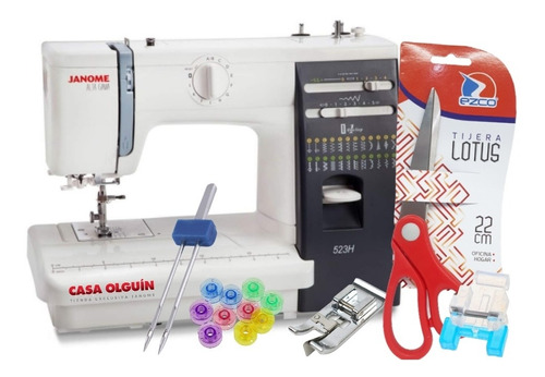 Janome 523h + Tijera Regalo Semi Ind Gtía 3 Añ/casa Olguín