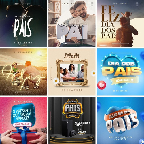 73 Artes Para O Dia Dos Pais: Templates Editáveis Com Canva