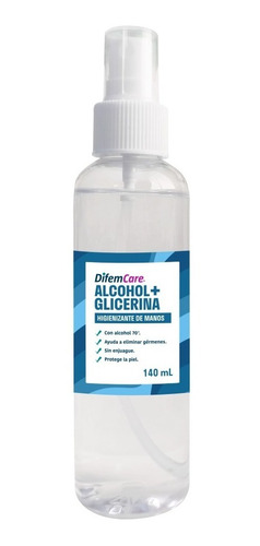 Alcohol + Glicerina  Difempharma 140ml
