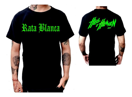 Playera Rata Blanca Banda Hell And Heaven 2023 México Fest 