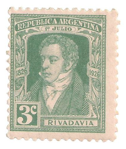 Argentina - Sello Centenario Del Correo - Año 1926 - Gj 622