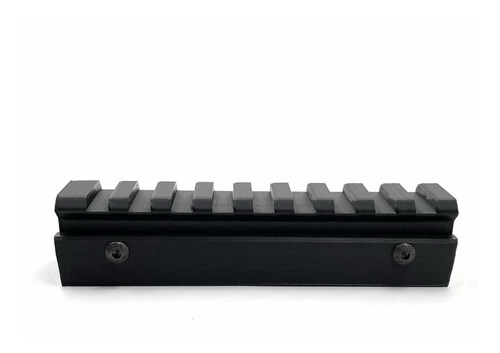 Imagem 3 de 3 de Mount Trilho Elevado Conversor 11mm P/ 22mm Picatinny 9 Slot