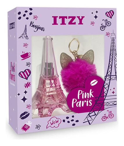 Set Perfume Pink Paris Edt + Llavero | Itzy