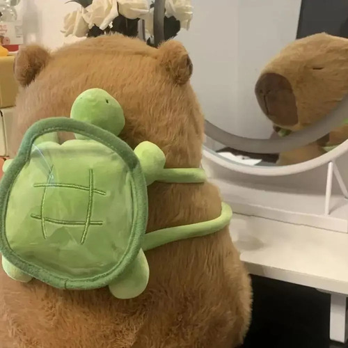Bonita Luz Nocturna Con Forma De Capibara Y Juguete De Peluc