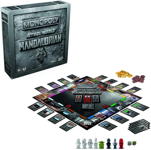 Star Wars Mandalorian Jogo Monopoly Hasbro Gaming 