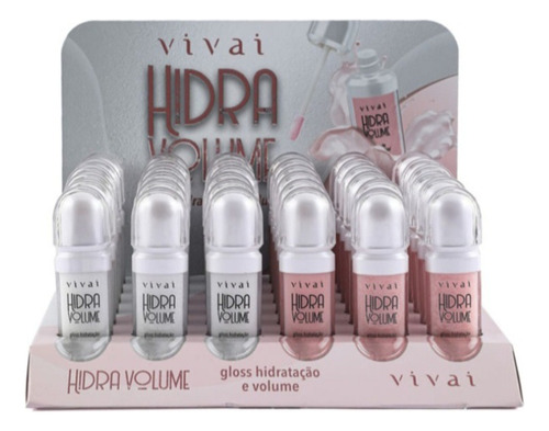 2 Glosses Hidra Volume Vivai - Kit Com 2 Rosa Claro E Incolor
