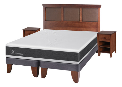 Cama Europea Gris