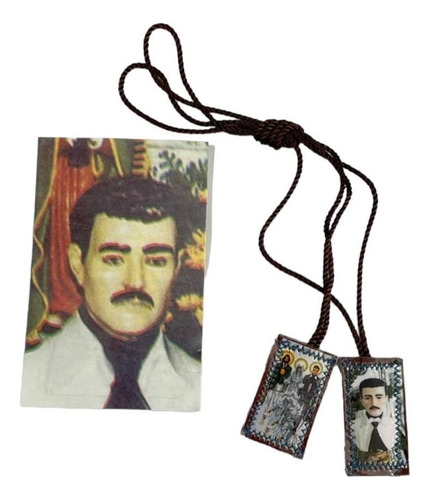 Escapulario De Jesús Malverde, Santa Muerte, San Judas 2 Pza