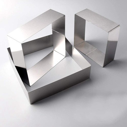 Alta Calidad Juego De 3 Moldes For Tartas, Moldes Cuadrados