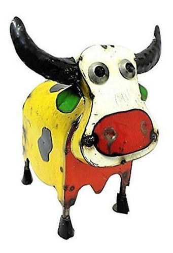 Rustico Flecha Colorido Vaca Patio Art-medium