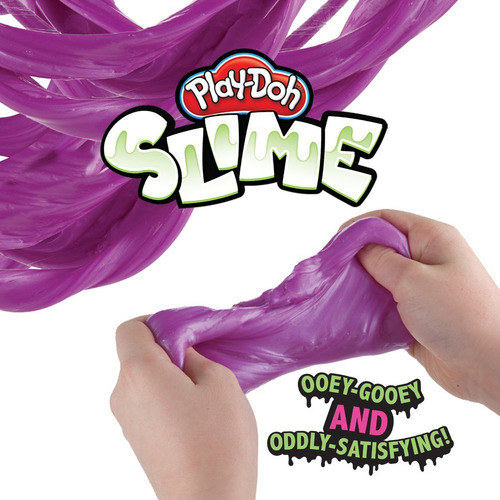 Imagen 2 de 4 de Play-doh Slime 3 Pack Amarillo, Morado Y Aqua