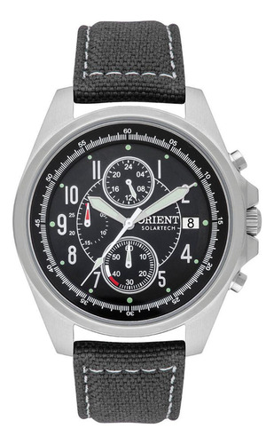 Relógio Orient Masculino Cronógrafo Mbsnc005 Prata 42mm