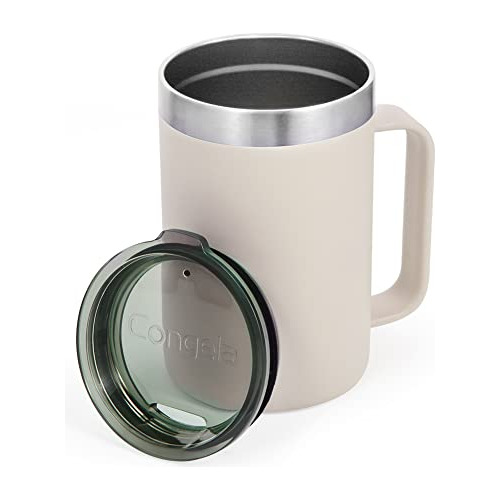 Congela 18oz Black Taza De Café Aislante De Acero 26p6f