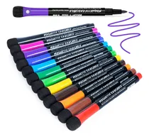 Comprar Marcadores Magnéticos De Borrado En Seco 12 Colores