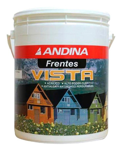 Pintura Latex Andina Frentes Vista 5 Kg  Varios Colores