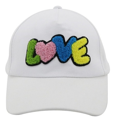 Gorra Ajustable Urbana Infantil Nena Colores Aplique Peluche