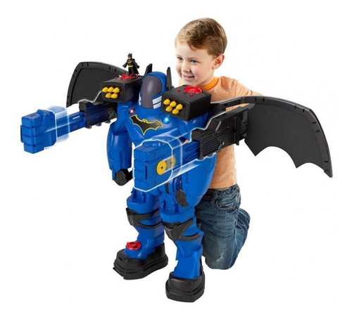 Enorme Robot Batman Imaginext Megabot De Niños Altura 60 Cm