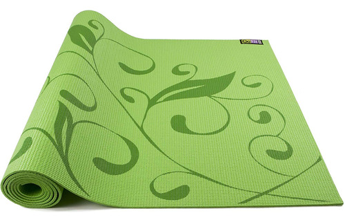 Gofit Esterilla De Yoga Impresa - Verde,gofgfpymgrn
