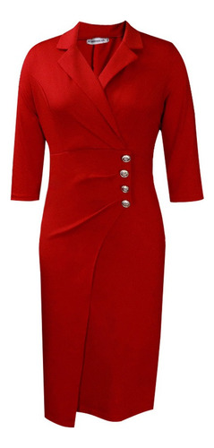 Vestido Lápiz Formal De Mujer De Corte Ajustado