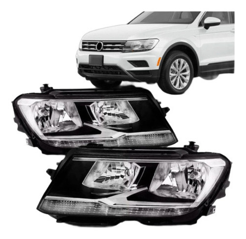 Par Farol Elétrico Tiguan 2017 18 19 20 2021 C/ Motor C/ Le