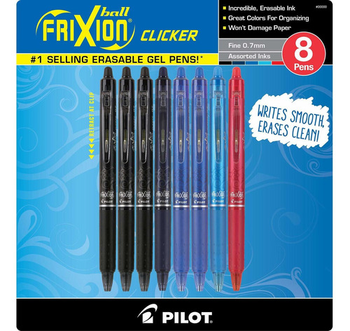 Bolígrafos De Gel Borrables Pilot Frixion Clicker De 0...