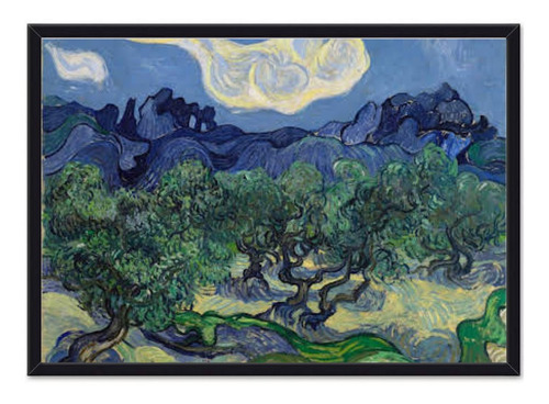 Cuadro Decorativo Los Olivos Vincent Van Gogh Enmarcado