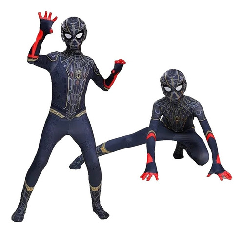 Disfraz De Spiderman Mono Halloween Navidad Infantil