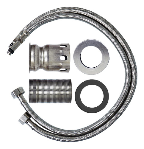 Griferia Monocomando Ah Home De Mesada Acero Inoxidable Ah14