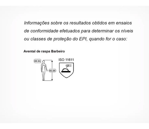 Imagem 5 de 5 de Avental De Raspa Com Manga 1.00mtx0.60cm - O.m Productions