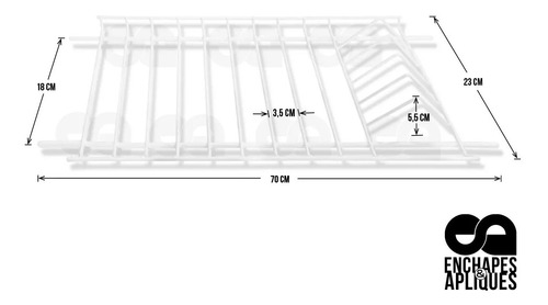 Imagen 3 de 6 de Locero Escurridor Platos Organizador 70 Cm (iva Inc.)