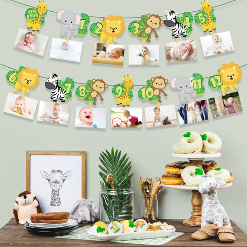 Banderín De Cumpleaños De Jungle Safari, Nuevo
