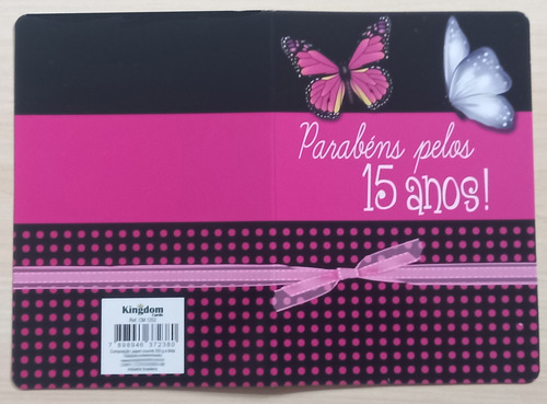 30 Cartões Aniversário De 15 Anos - 10,5x15cm Com Envelopes