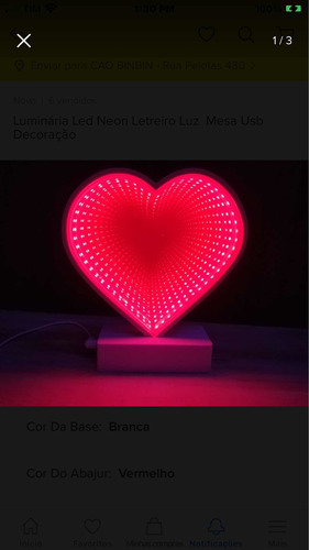 Kit 5 Led Neon Letreiro Luz  Mesa Usb Decoração