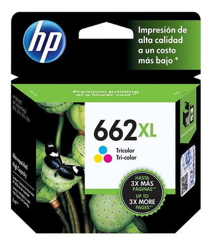 Cartucho De Tinta Hp 662xl Tricolor Original