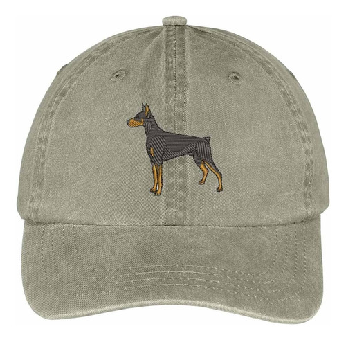 Trendy Shop Gorra Algodón Con Tema Perro Bordado Doberman