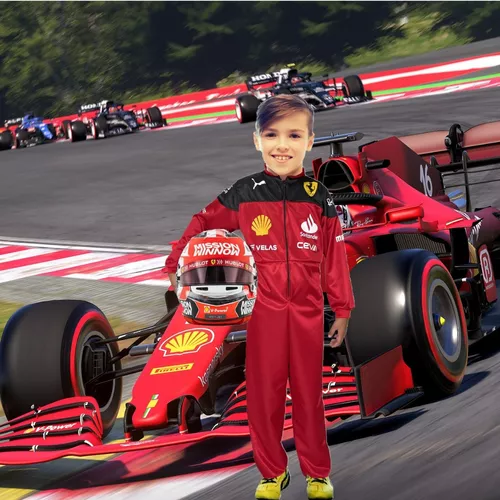 Disfraz Piloto Carreras Ferrari F1 Disfraces Formula 1 Niños
