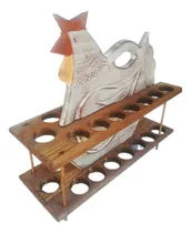 Comprar Huevera Madera Maple 30 Huevos Gallina Organizador Cocina
