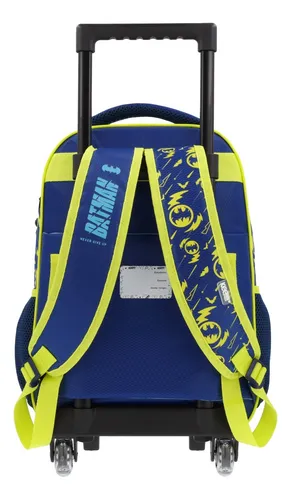 Mochila Rodante Dc Comics Escolar Reforzada Batman Escudo